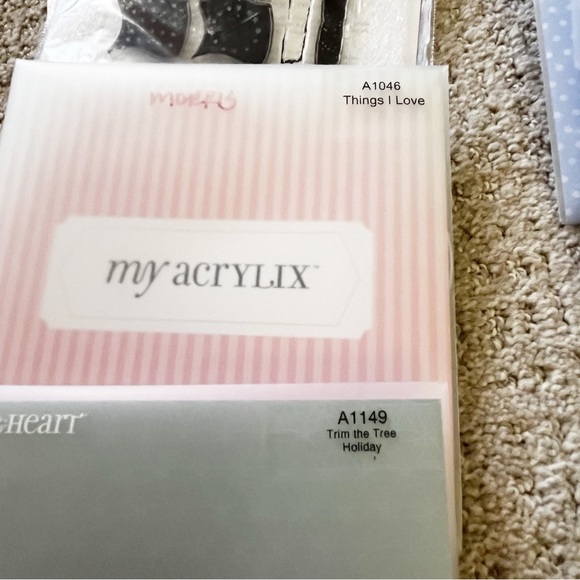 Lot of 32 Close To My Heart Acrylix Clear Stamps - Scrapbooking Cards Stamping - Picture 3 of 13